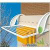 STENDIBIANCHERIA STENDINO POGGIOLO BALCONE RESINA GIMI VIRGOLA 10M FILO 96x50x30