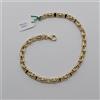 BRACCIALE DA UOMO A MAGLIA MARINA IN ORO GIALLO E BIANCO 18KT 7,45 GRAMMI (8328)