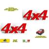 Autokit Scritta Panda 4x4 Country Club Fiat Fregio Modanature Laterali Logo stemmi rosso