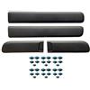 Autokit KIT SERIE MODANATURE LATERALI FASCE PORTA PORTIERE PARACOLPI per FIAT PANDA 2012