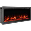 Divina Fire Camino elettrico da parete a incasso frontale CHICAGO130 L127 x P14 x H45