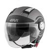 GIVI Casco Jet 11.1 Air Jet Round (M, TITANIO NERO)