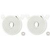 HIMRY 10M Bordi + 16 Angolari, Protezione per Spigoli & Protezioni Angolari, L-Forma Kit Antispigolo Schiuma, Protezione Bordi & Angolari, Extra Spesso, 2x5m, Off-Bianco KXD7000 Set Off-White