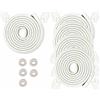 HIMRY 25M Bordi + 40 Angolari, Protezione per Spigoli & Protezioni Angolari, L-Forma Kit Antispigolo Schiuma, Protezione Bordi & Angolari, Extra Spesso, 5x5m, Off-Bianco KXD7000 Set Off-White
