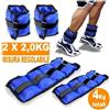 PESI PER CAVIGLIE E POLSI SPORT FITNESS CAVIGLIERE 1KG, 2KG, 3KG, 4KG, 5KG, 6KG.