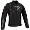 BERING Giacca da moto Guardian nero bianco