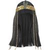 Parrucca nera Cleopatra con capelli lisci alla moda per celebrazioni,