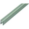 Alberts 485627 Profilo ad H, speciale per pannelli in truciolare spessore 16 mm, alluminio, anodizzato argento, 1000 x 19 x 30 mm