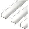 Alberts 498443 - Profilo angolare, in alluminio, naturale, 1000 x 40 x 20 mm, set da 3 pezzi