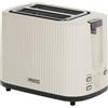 Princess Tostapane Wave, tostapane 2 fessure, 7 livelli di tostatura, vassoio briciole rimovibile, centratura automatica, scongelamento, spegnimento auto, piedini antiscivolo, beige, 930 W, 142337