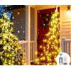 aglow.it Luci di natale cascata gialla a batteria 200Led tubo natalizio telecomando 2 m