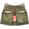 Diesel O-Kylie-A Donna Gonna W26 Verde Militare Mini Toppa Tasca Zip RRP195