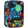 SJ GANG STYLE JAM GANG Astuccio Scuola Speed Pad, Multicolore, Portapenne Mono Scomparto con Plance Amovibili, Completo Di Penne, Matite, Colori, Accessori Zaino, Scuola Elementare, Bambino