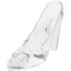 Figurine di scarpe di cristallo Decorazioni Pantofole trasparenti con tacco