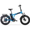 MBM Bici ebike 20 fat PHRIKE MBM 7 velocità disk front in alluminio Azzurro