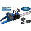 Hyundai Motosega elettrica elettrosega a batteria 40V 4.0 AH Hyundai Brushless 30 cm