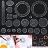 Accattivanti disegni a spirale spirografo disegno stencil kit motivo a spirale