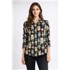 IL THE DELLE 5 camicia nera fantasia multicolor SPOON "Lovely Monster"