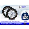 Cora Catene da neve Opel Vivaro 205/65-16 R16 per ruote cerchi grip mm 12 catena con