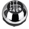 AUTOKIT Pomello Leva Cambio Cromato COMPATIBILE con FIAT 500 dal 2007 Manopola a 6 Marce