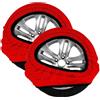 AUTOKIT CALZE DA NEVE CATENE PER AUTO OMOLOGATE per 500 con sezione Ruote 165/65-14