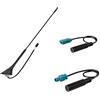 Autokit Antenna Specifica COMPATIBILE con Panda dal 2012 autoradio stereo adattatori