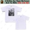 Una scimmia da bagno T-shirt A Bathing Ape Shawn Mortensen Beck bianca 1l73-110-931