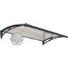 Edilacilia PENSILINA TETTOIA MODULABILE POLICARBONATO GOFFRATO TRASPARENTE 150X100 PREMIUM