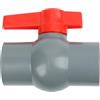 Valvola a sfera rossa 20 25 32 40 50 mm tra tubi valvola a sfera in PVC di alta