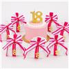 Vetrineinrete Set 12 sacchetti con portachiavi bomboniera 18 anni porta confetti segnaposto