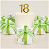 Vetrineinrete Set 12 sacchetti con portachiavi bomboniera 18 anni porta confetti segnaposto