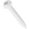 AP Products 11041066 012-PSQ500 W 8 X 1-1/4 - Vite a Incasso Quadrata a Testa Tonda Bianca, Confezione da 500