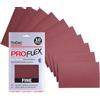 ProDec Advance Proflex, 10 fogli di carta abrasiva in ossido di alluminio ultra flessibile, grana 120, per levigare legno, vernice, gesso, stucco, metallo e altro, 230 x 140 mm