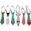 6 Pcs Elastici Forma Di Pupazzo Neve Cravatta Decorativa Da Festa