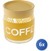 Bormioli rocco 6x Vasi Bormioli Rocco modello softcafee con decoro con capacità di lt 0,75