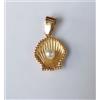 Produzione Orafa Aretina CIONDOLO PENDENTE ORO GIALLO 18K 750 SCULTURA OSTRICA PERLA VERA COLLANA DONNA