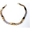 Produzione Orafa Aretina BRACCIALE ORO GIALLO BIANCO MASSICCIO 7.5GR 750 18KT UOMO DONNA MAGLIA CATENA