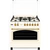 LAR.EL CUCINA a gas 90x60 LAR.EL RUSTICA tutto forno ELETTRICO 5 Fuochi Tripla Corona