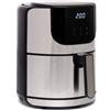 grecoshop Friggitrice aria 5,5lt. 1400W digitale touch temperatura regolabile SILVER