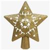 SC ECOMMERCE Puntale Albero di Natale Stella Luminosa Dorata - Proiettore LED Effetto Stelle