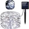 Striscia LED Solare Pannello Luce CALDA/ FREDDA/ RGB Luminoso Esterni Natalizie