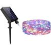 Striscia LED Luce CALDA/ FREDDA/ RGB Pannello Solare Luminoso Esterni Natalizie