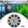 10 adesivi per termometro per acquario, toppa rotonda precisa termometro