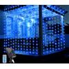 aglow.it Luci di natale Tenda blu Luminosa Solare 3M 200Led tubo natalizio catena giardin