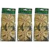 Krebs&Sohn 6 Stelle Paglia Natale Decorazioni Albero Segnaposto Ferma Tovagliolo Naturali