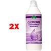 Clemente 2 X Clemente L'ammorbidente Persistente - Profumazione Fiori D'acqua 1 Lt