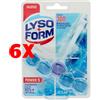 Lysoform 6 X Tavoletta WC Con Profumazione Oceano 5 in 1 Lysoform 300 Risciacqui