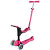 Globber Monopattino per Bambini 3 in 1 Fucsia Regolabile 50 kg con Ruote LED