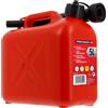 Cartec TANICA CARBURANTE OMOLGATA ROSSO 5 LITRI BENZINA DIESEL TRASPORTO SICURO RESISTE