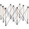 BORA Centipede CT9 - Banco da lavoro pieghevole portatile 60 x 120 cm, altezza 91,4 cm, gambe in acciaio, capacità 1.587 kg, con cinghia per il trasporto, tavolo da costruzione robusto
